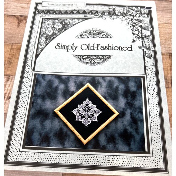 Simply Old-Fashioned Snowflake Shimmer VIII Cross-Stitch Chart Only - Picture 2 of 3